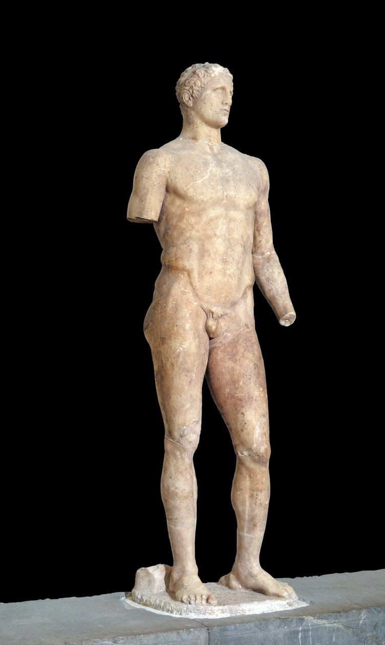 Agias-skulptur av Lysipus av Sicyone (395–305 f.Kr.) 355 f.Kr. Delphi-museet, Hellas av Lysippos (attributed to)