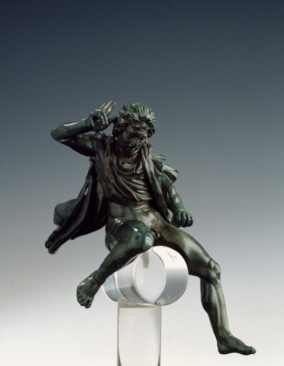 Gresk kunst: "" Kongen av Macedoine Alexander den store (356-323 f.Kr.) på hesteryggen"" Bronseskulptur av Lysipus av Sicyone (395-305 f.Kr.) 4. århundre f.Kr. Roma Museo Nazionale di Villa Giulia Italia av Lysippos (attributed to)