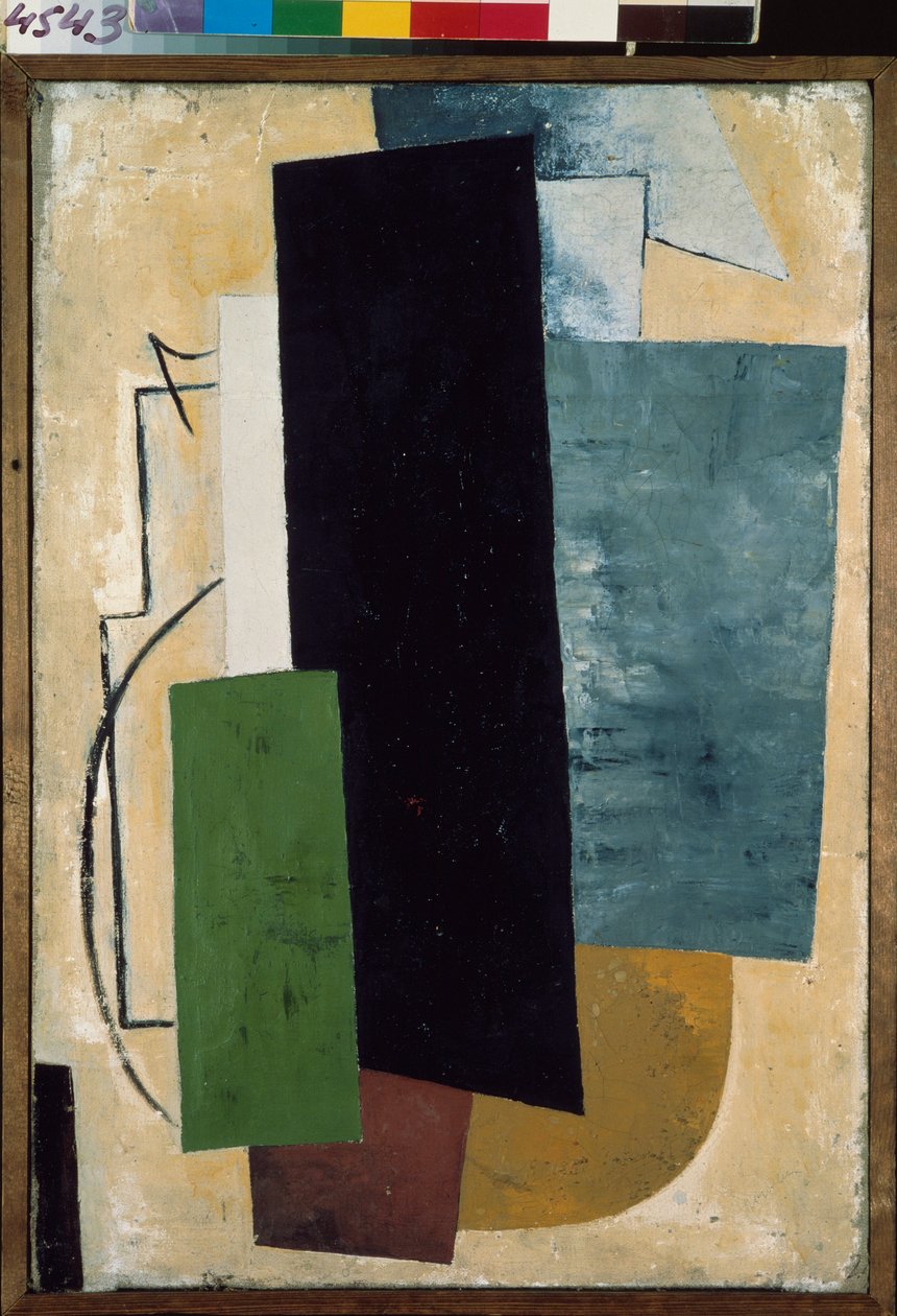 Arkitektonisk maleri. Maleri av Lyubov (Lioubov) Sergeyevna Popova (1889-1924), olje på lerret av Lyubov Sergeevna Popova