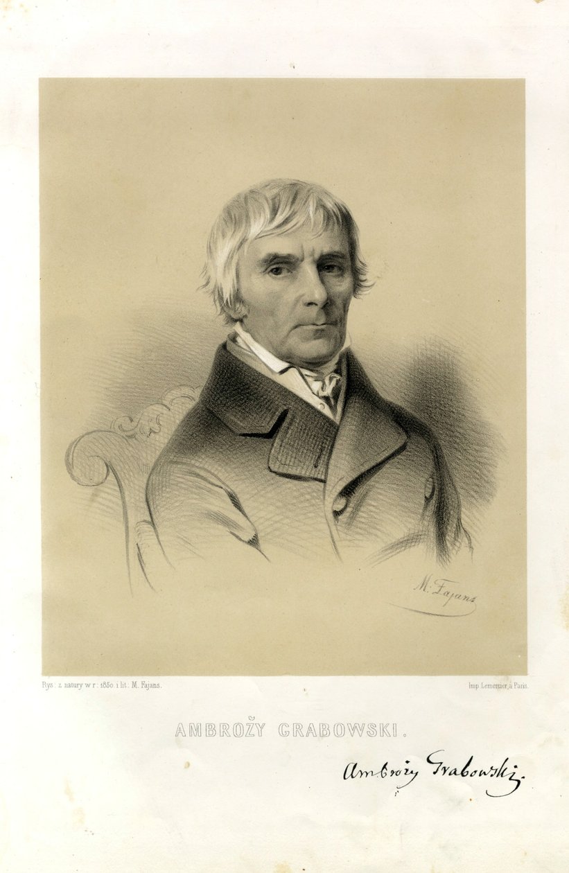 Portrett av Ambroży Grabowski av w av M. Fajans