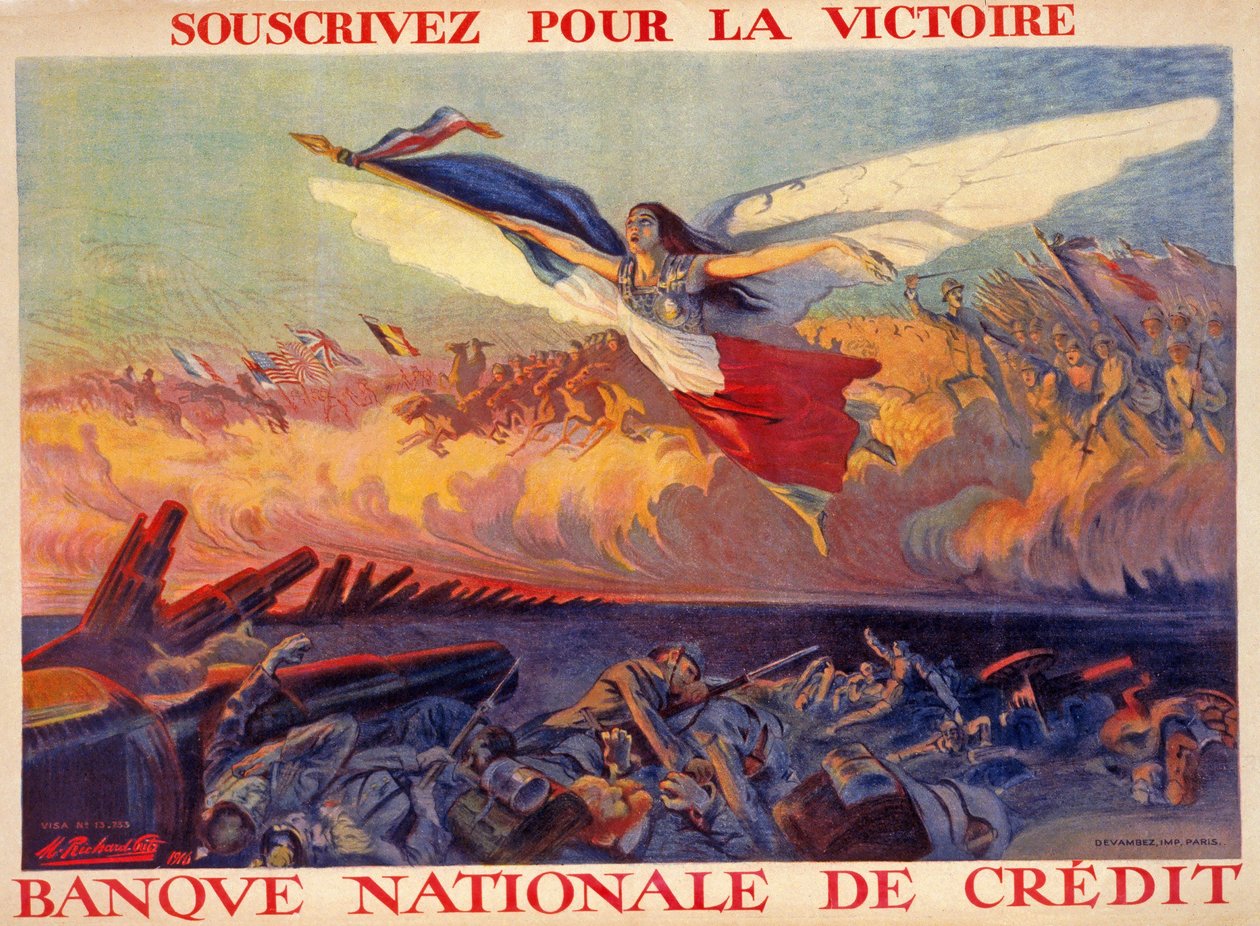 Abonner på Victory, National Credit Bank, pub. 1916 av M. Richard Gutz