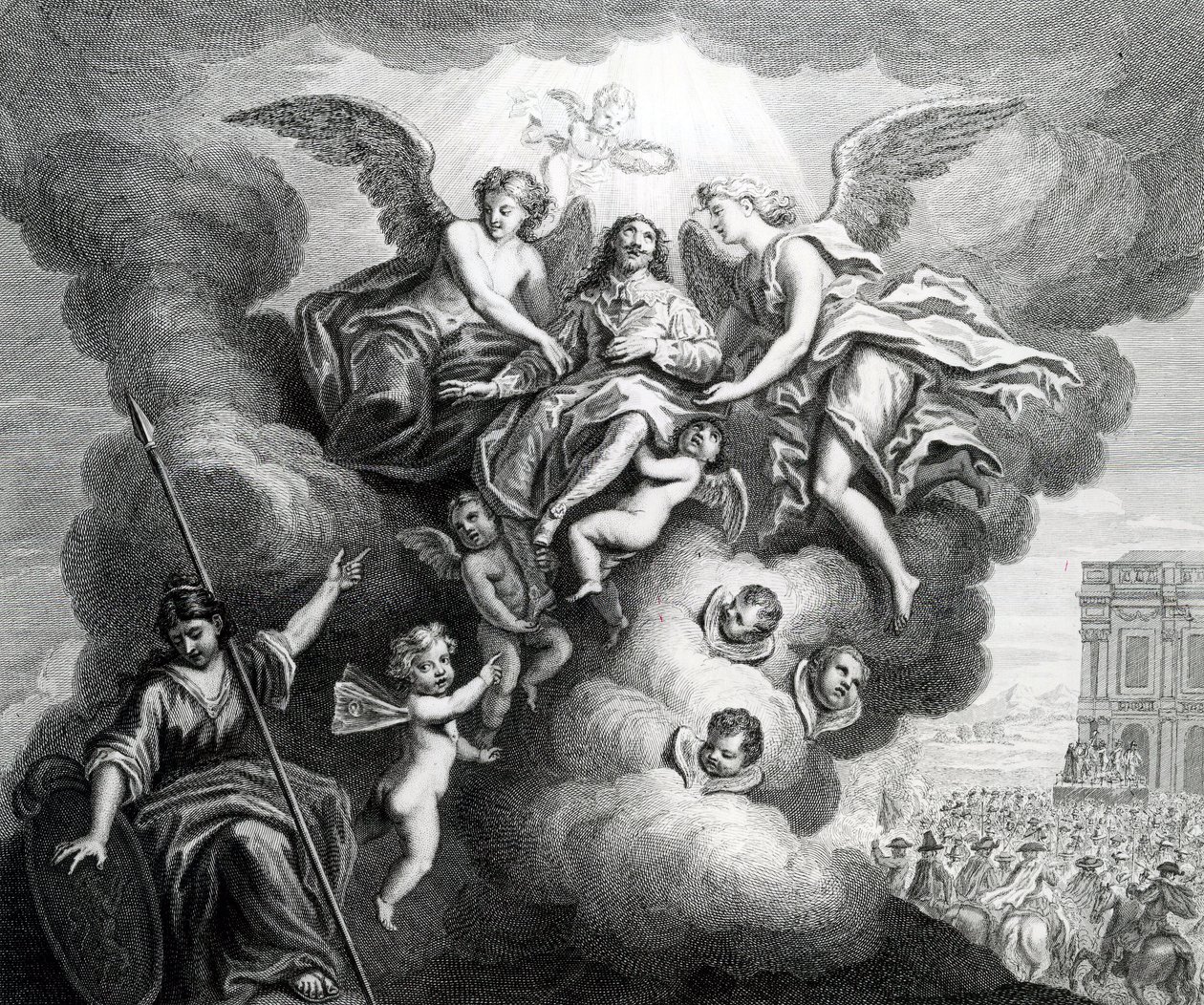 Apoteose av Charles I (1600-49) gravert av B.Baren av M Vanderbank