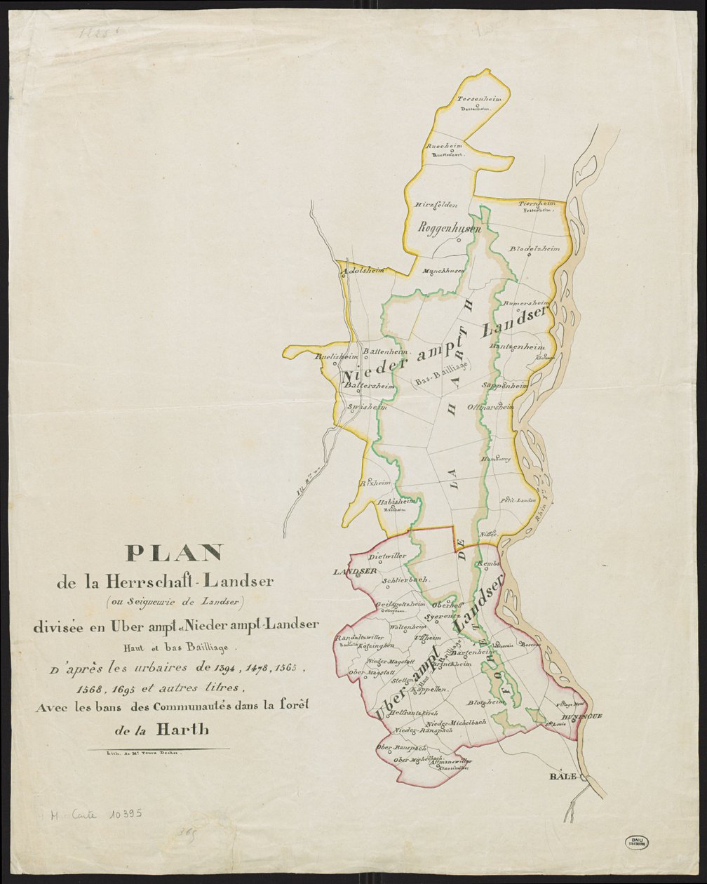 Landser -styre i Alsace av M. Veuve Decker