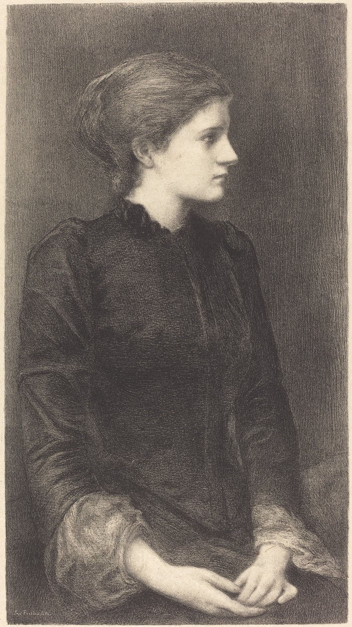 Fru Bonham av M.G. Fuchs after Sir Edward Coley Burne Jones