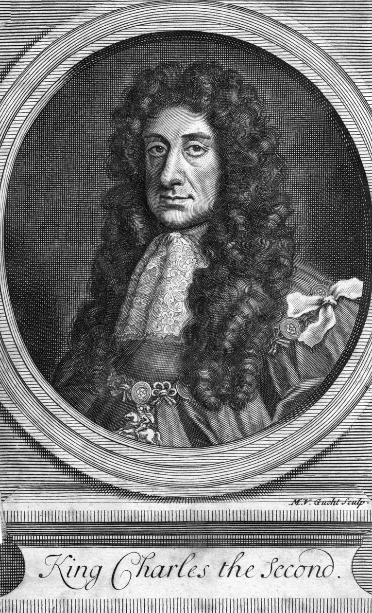Charles II, konge av England, Skottland og Irland, 1818. av MV Gucht