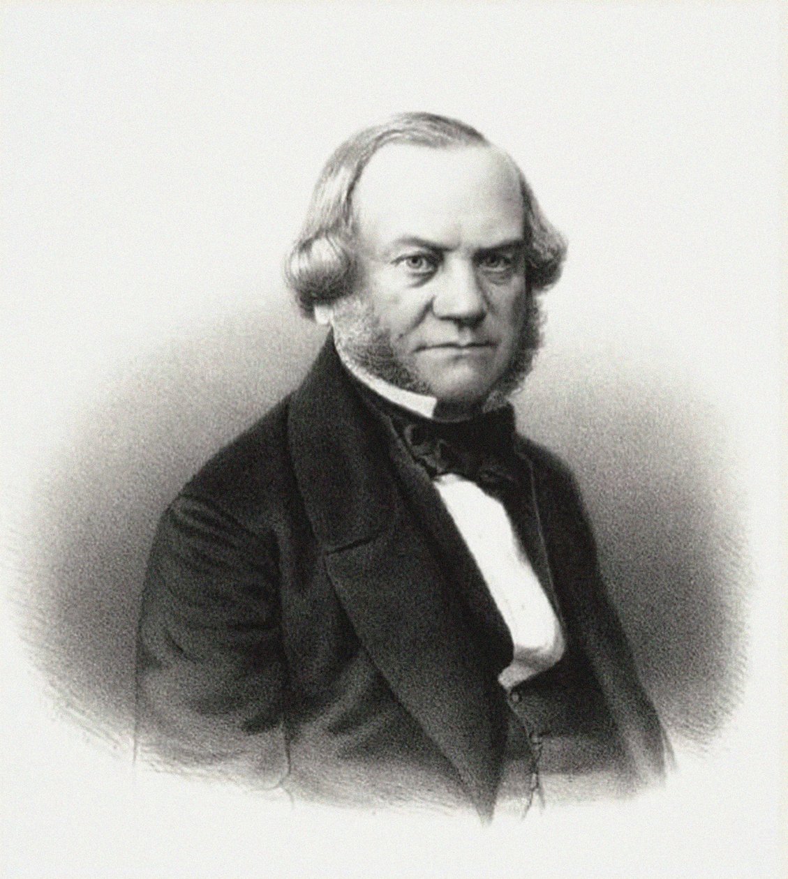 Portrett av direktøren for de keiserlige teatrene Alexander Mikhaylovich Gedeonov, 1858. av M. Baryshev