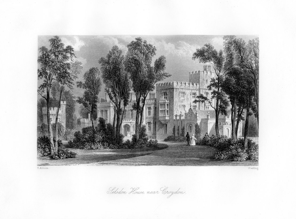 Selsdon House nær Croydon, 1800-tallet. av M. J. Starling