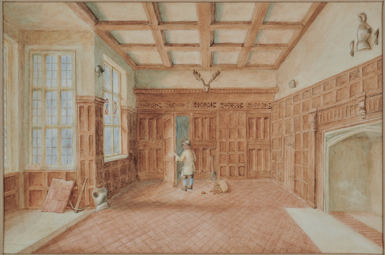 Chillington House Maidstone, utsikt over Great Hall av M. J. Tomalin