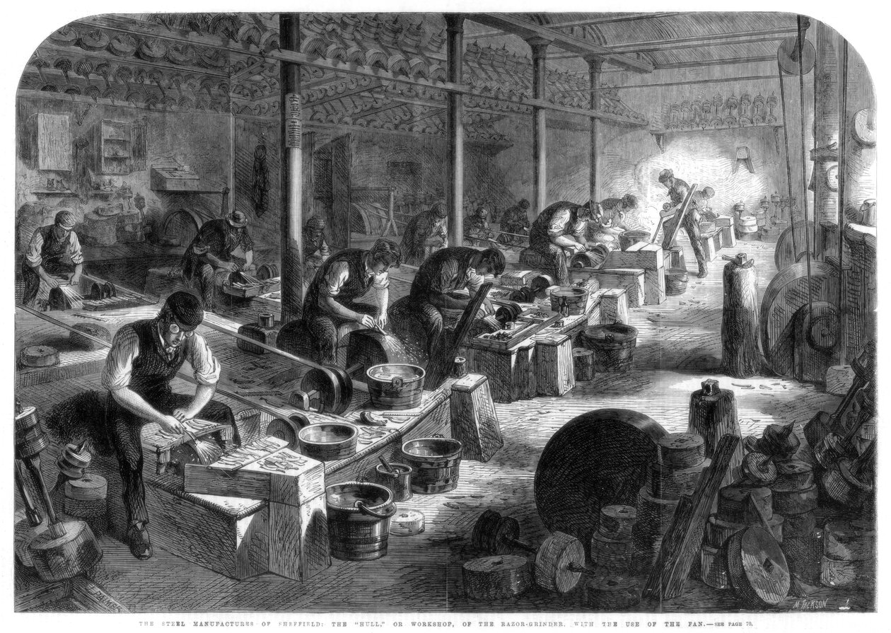 Stålprodusenter i Sheffield, Yorkshire, 1866 av M. Jackson