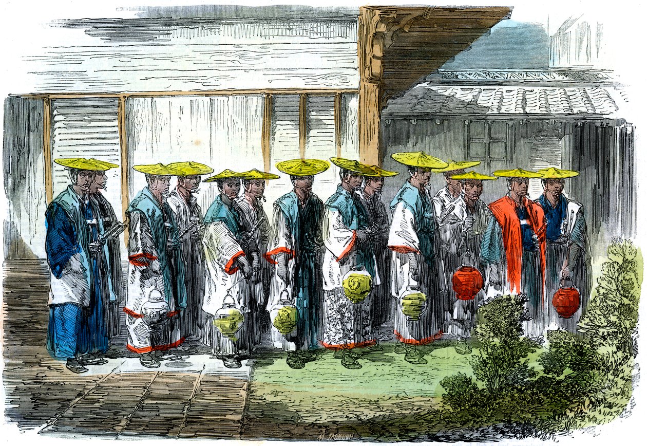 Nattevakten i Jeddo Edo, Japan, 1864. av M. Jackson