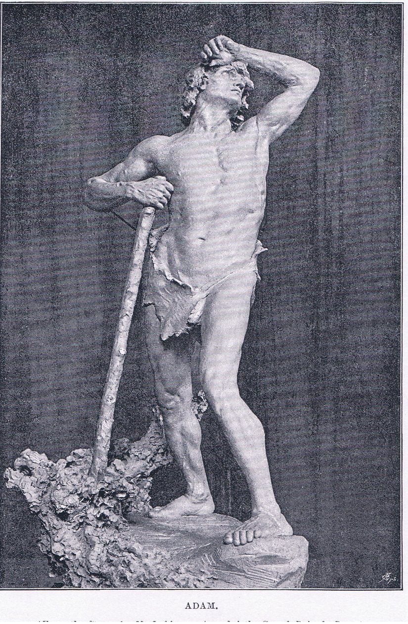Adam, fra The Magazine of Art 1893, Cassell and Company av M. Lavergne