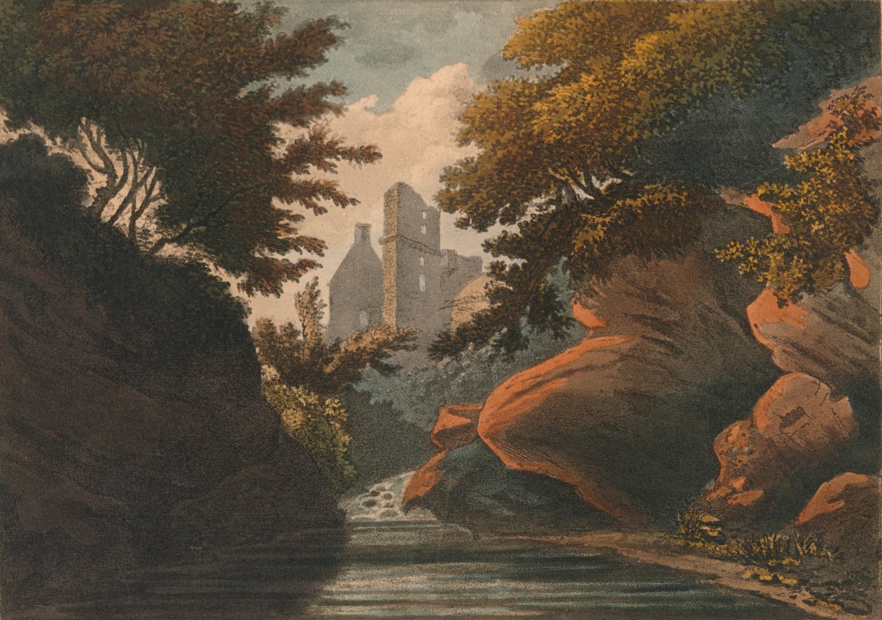 Rosline Castle, 1800. av M. Merigot