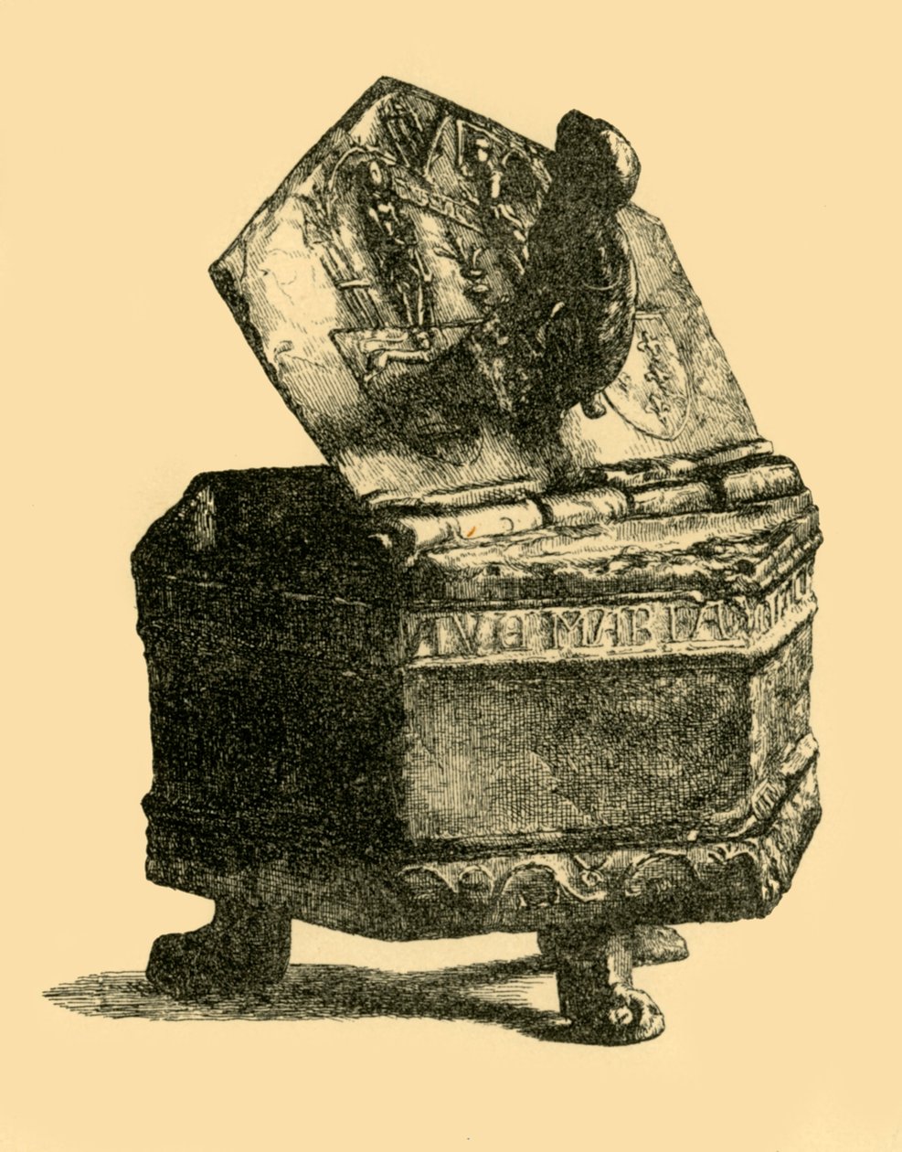 Tinnbeholder, c1300, 1881. av M Sullivan