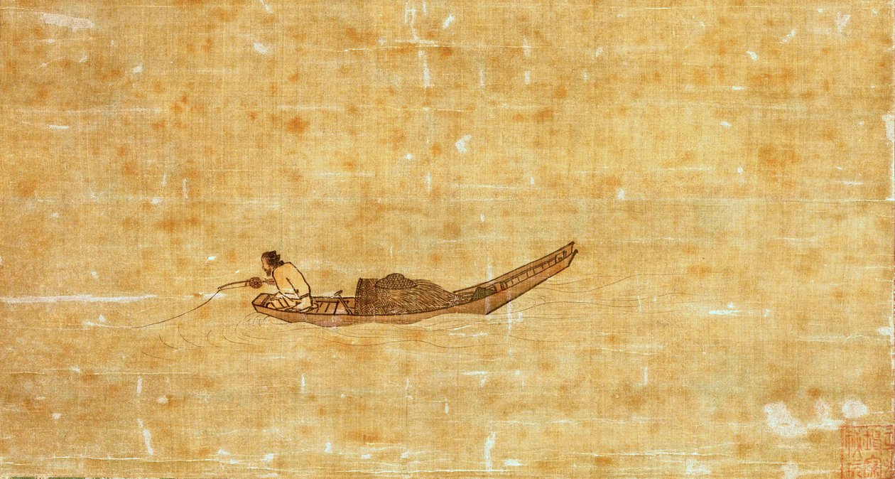 Nærbilde av Song-dynastiets kinesiske maler Ma Yuan