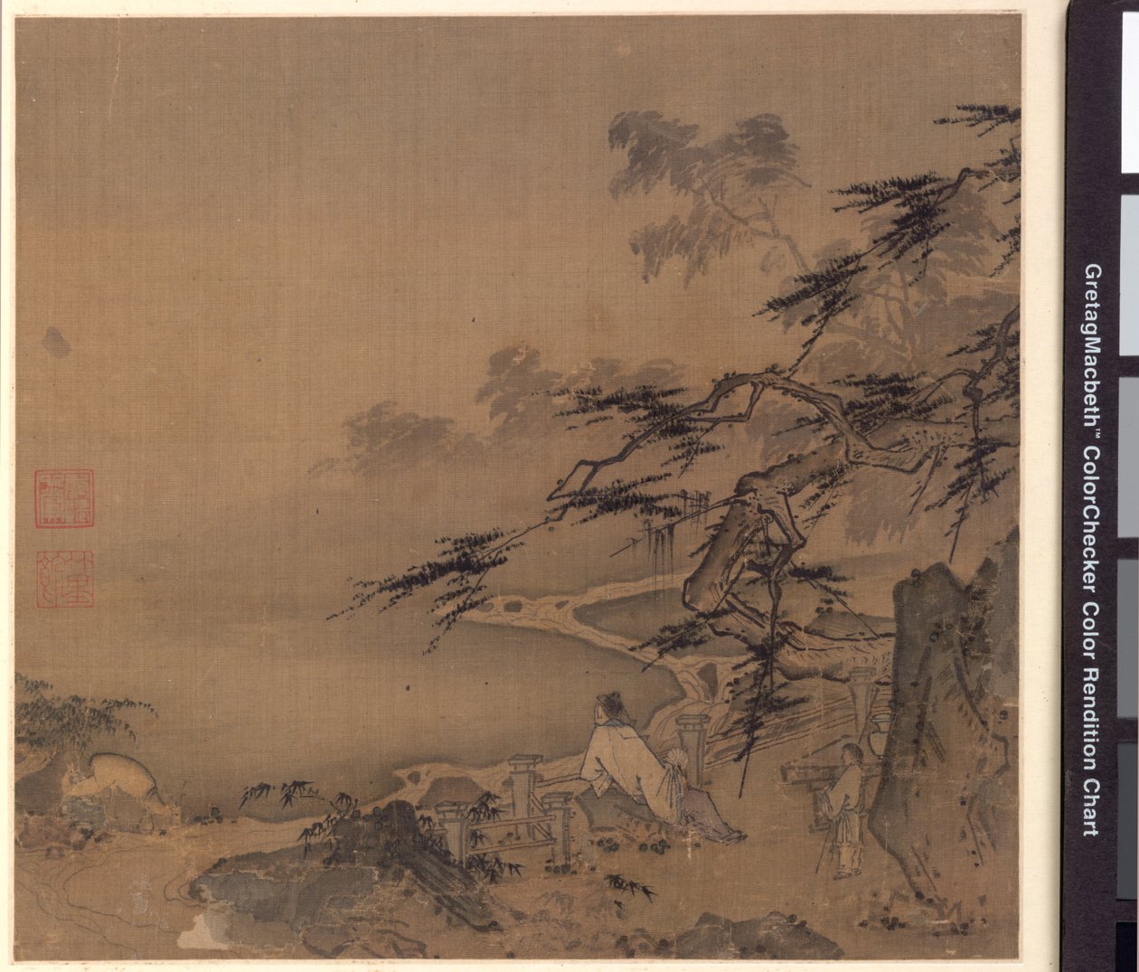 Watching the Deer by a Pine Shaded Stream, 1127-1279 av Ma Yüan