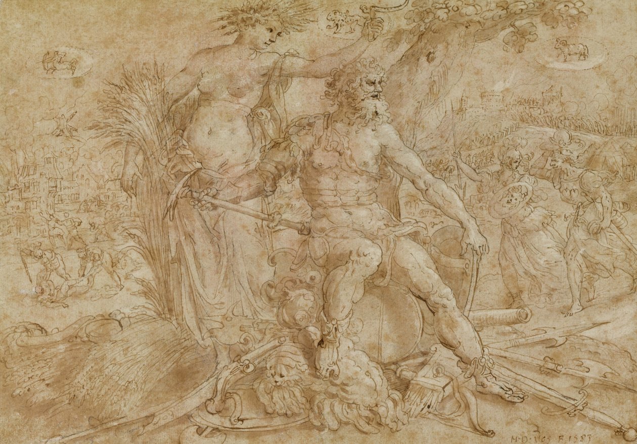 Allegory of the Choleric Temperament av Maarten de Vos