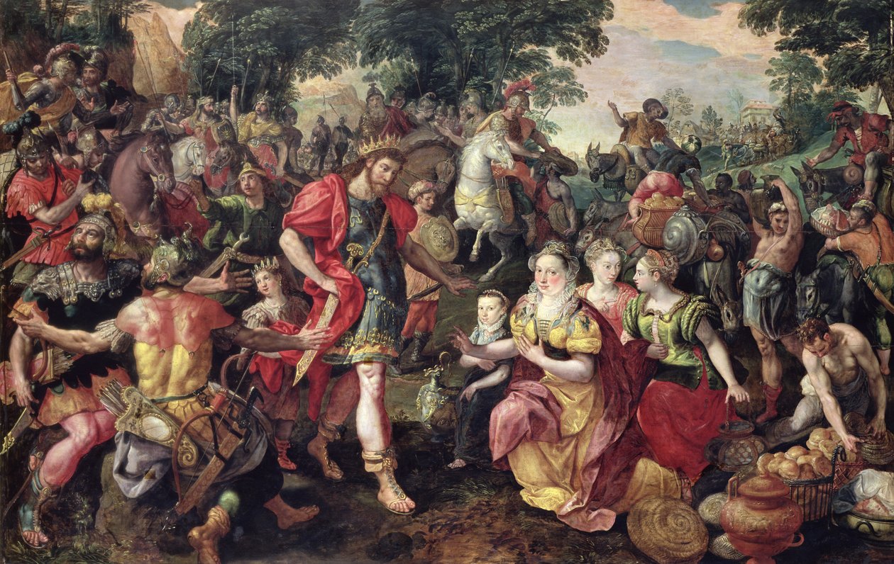 David og Abigail eller Alexander og familien til Darius av Maarten de Vos