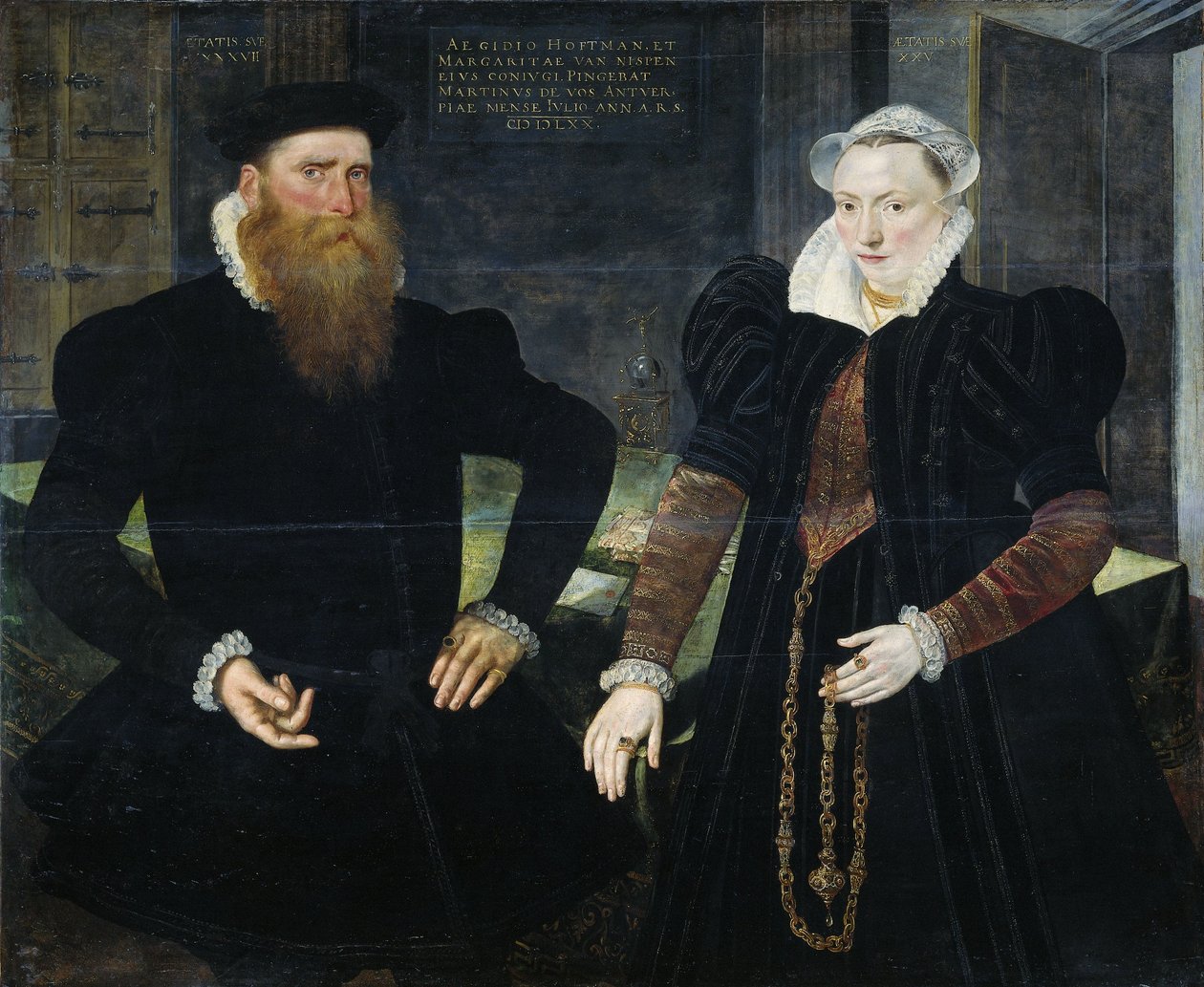 Portrett av Gillis Hooftman av Maarten de Vos
