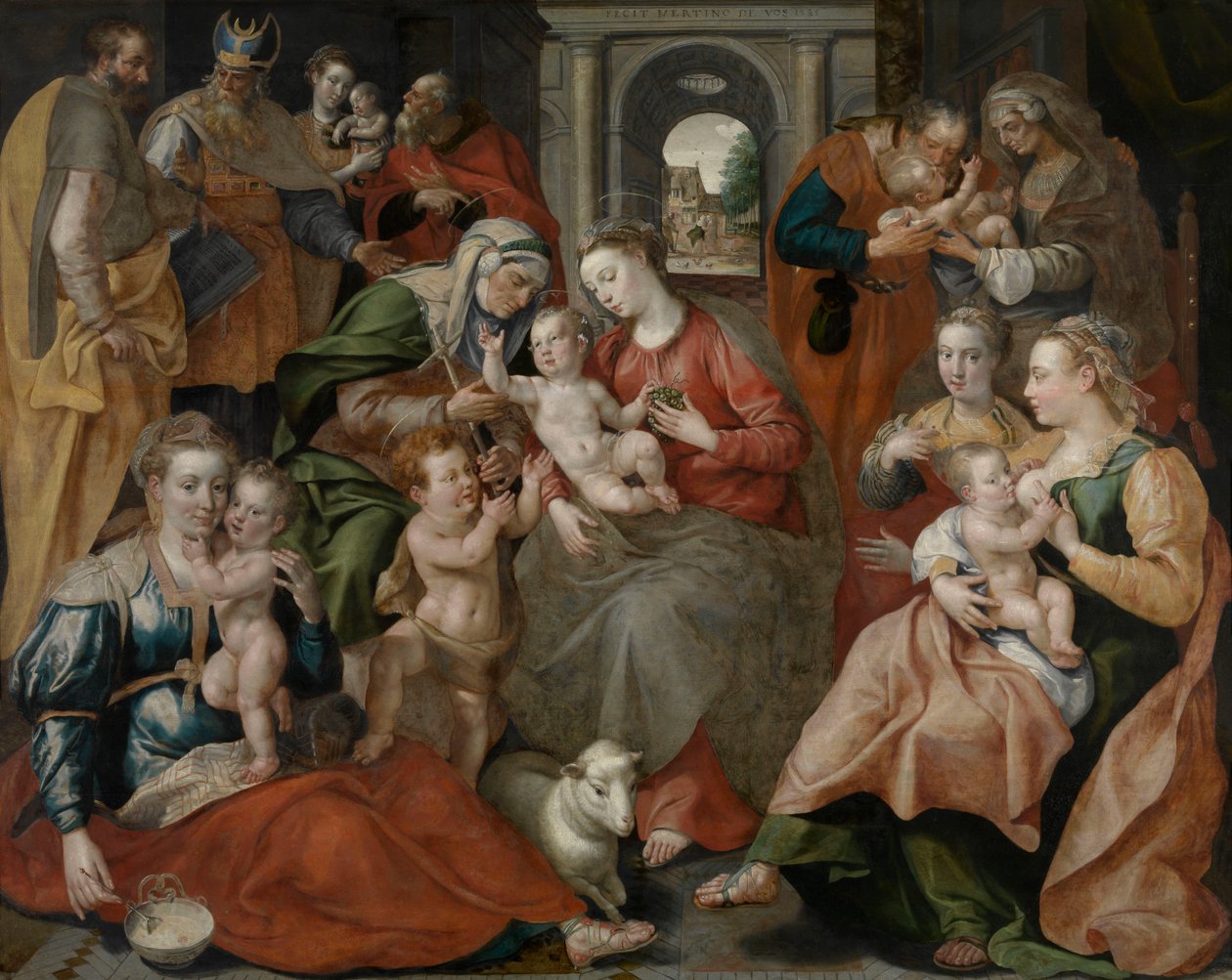 Familien til St. Anne av Maarten de Vos
