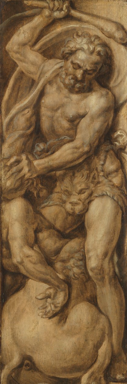 Hercules ødelegger Kentauren Nessus av Maarten van Heemskerck