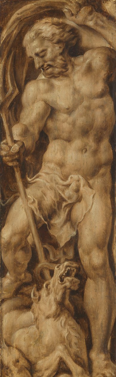 Neptun knivstikker en sjøhest av Maarten van Heemskerck