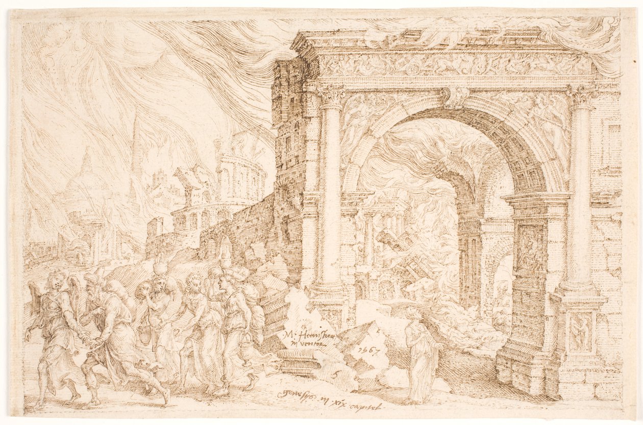 Ødeleggelsen av Sodoma av Maarten van Heemskerck