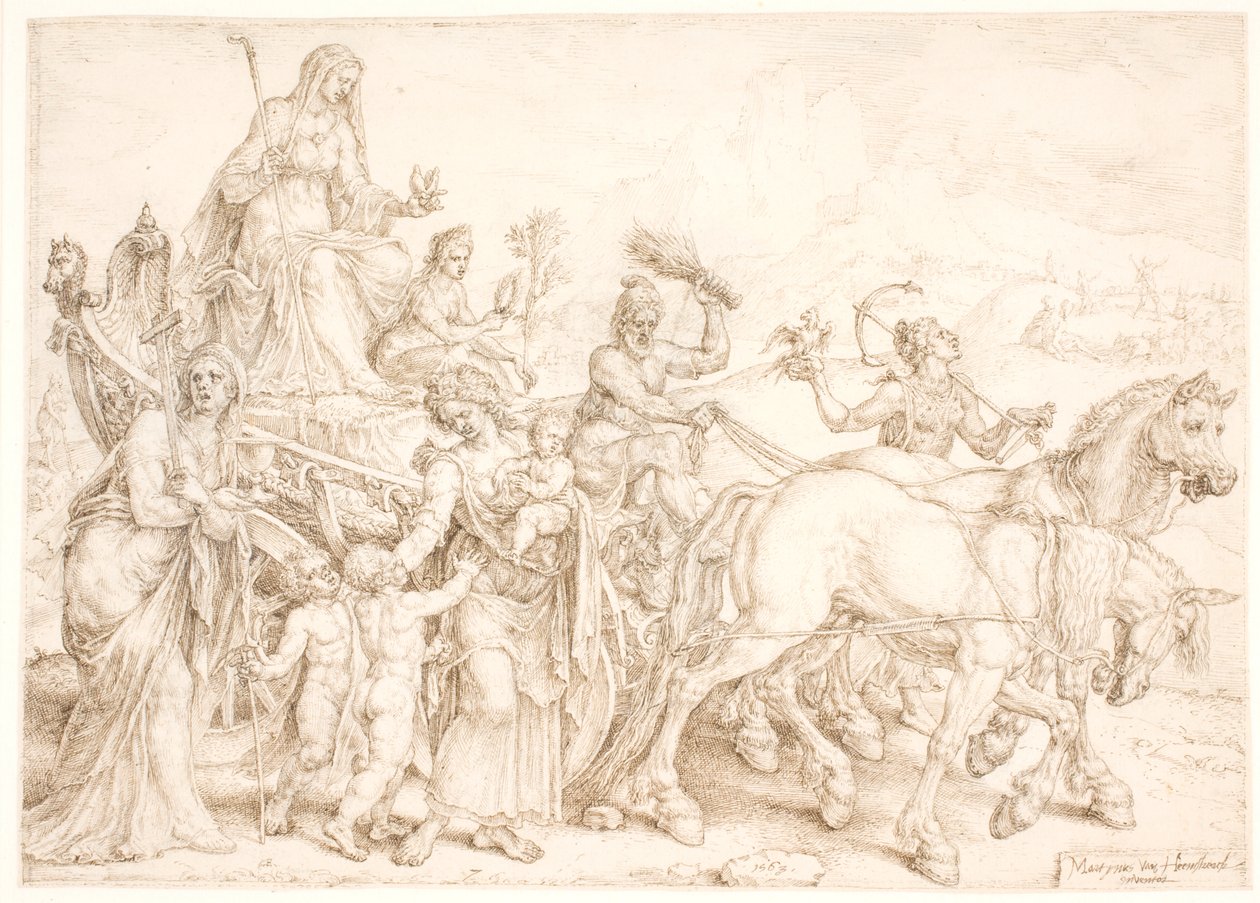 Triumfvogn Ydmykhet av Maarten van Heemskerck