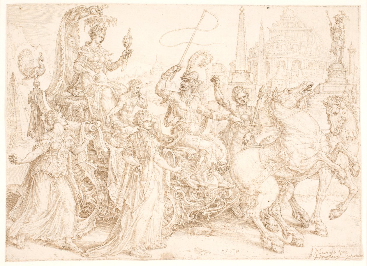 Triumfvogn Stolthet av Maarten van Heemskerck