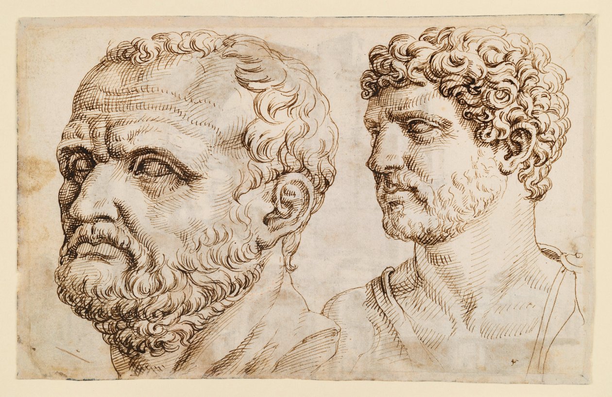 To hoder av antikke statuer av Maarten van Heemskerck