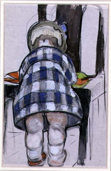 Margery (akvarell på lerret) av Mabel Royds