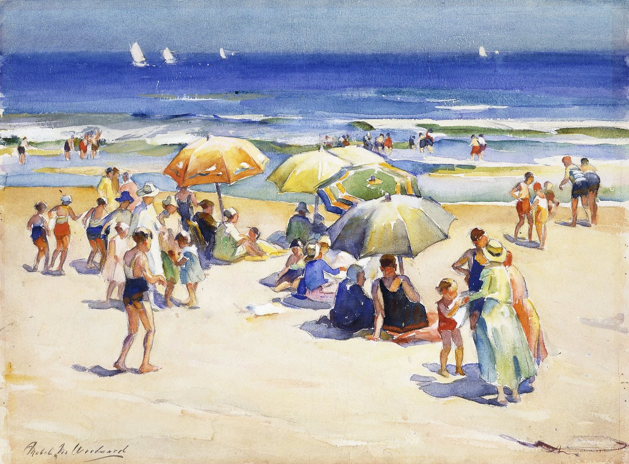 En ettermiddag på stranden av Mabel Woodward