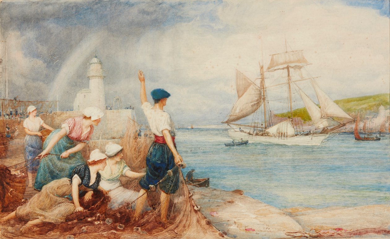 Return of a Whaler (akvarell) av Macbeth Robert Walker
