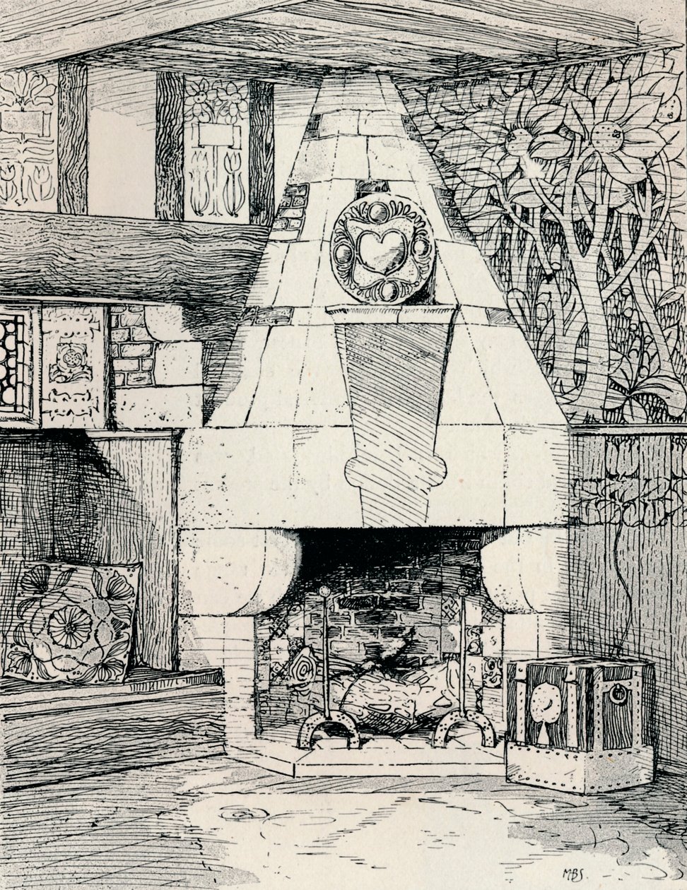 En hjørnepeis, c1895, 1896 av Mackay Hugh Baillie Scott