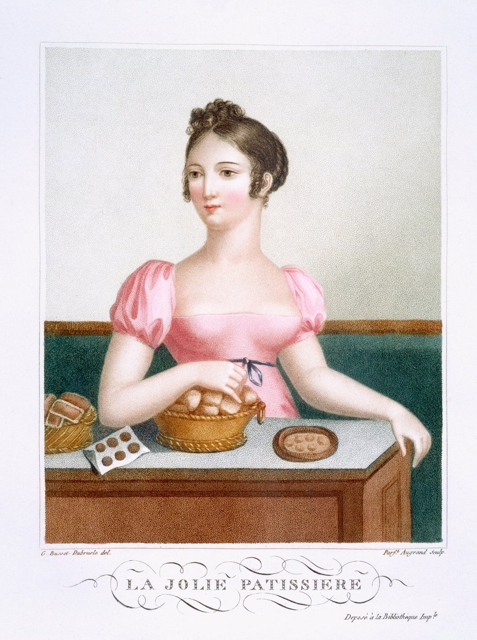 The Pretty Pastry Cook, ca. 1816 av Madame G. Busset Dubruste