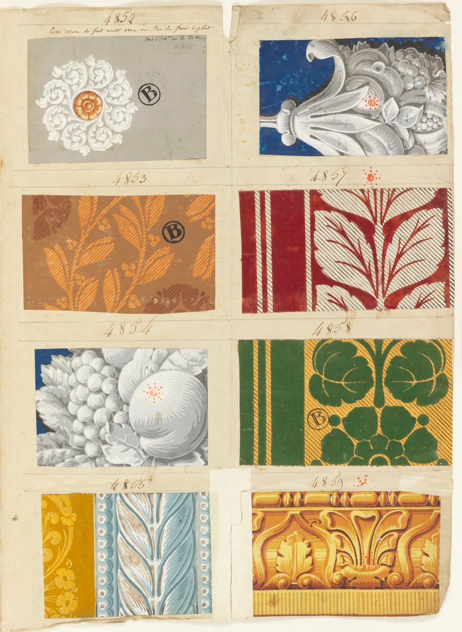 Eksempelbok (Frankrike), 1822–30 av Made by Jacquemart and Bénard