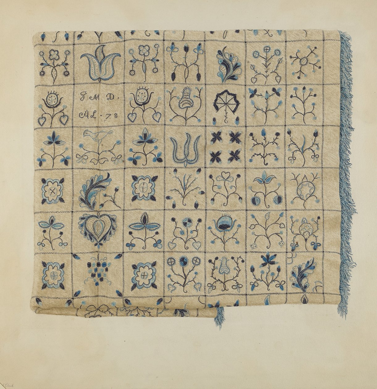 Coverlet av Mae A. Clarke