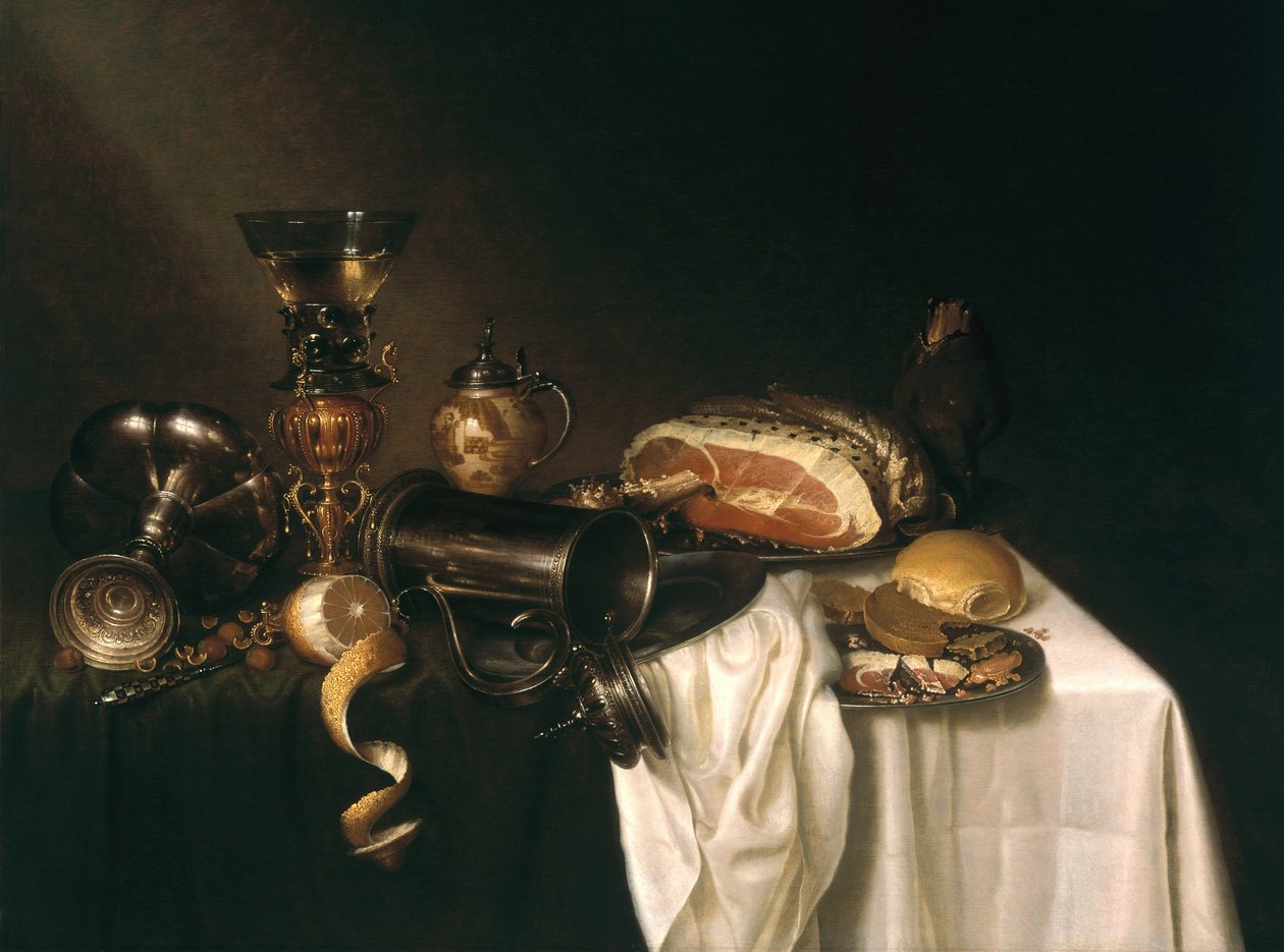 Et frokoststykke (panel) av Maerten Boelema de Stomme