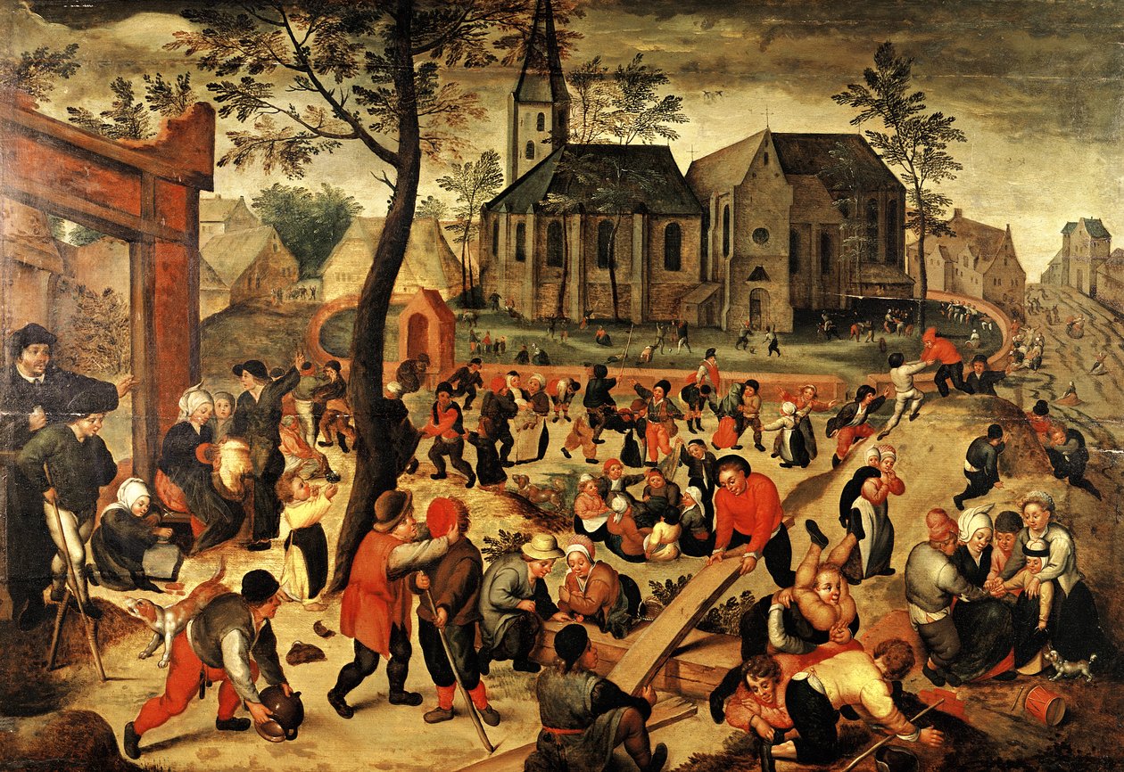 Barnespill av Maerten van Cleve