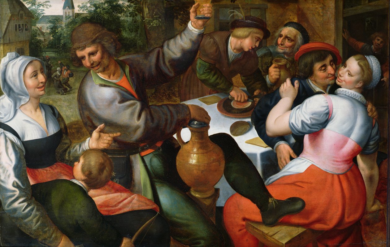 Bondefest, 1566 av Maerten van Cleve