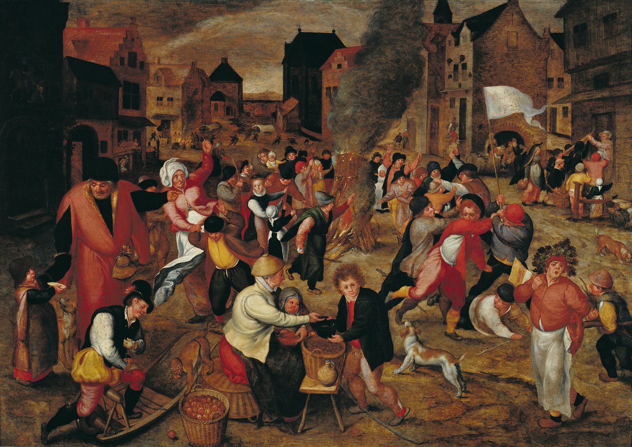 Brannene til St. Martin av Maerten van Cleve