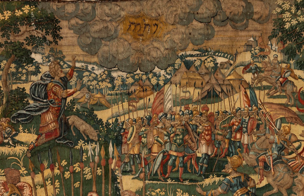 Historien om Gideon, sent på 1500-tallet (silke og ull) av Maerten van Heemskerck
