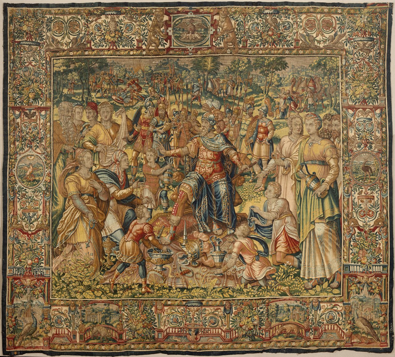 Historien om Gideon, sent på 1500-tallet (silke og ull) av Maerten van Heemskerck