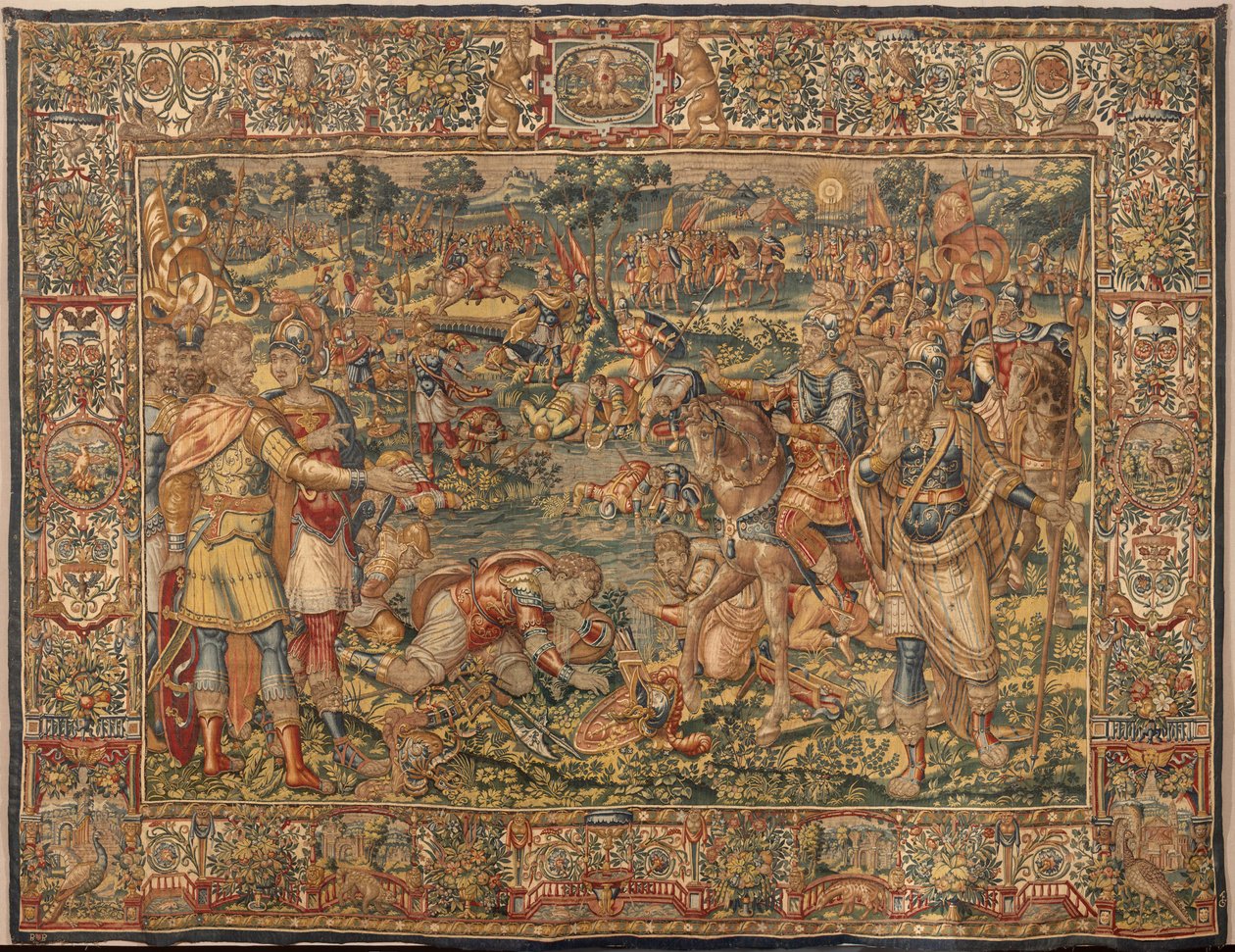 Historien om Gideon, sent på 1500-tallet (silke og ull) av Maerten van Heemskerck