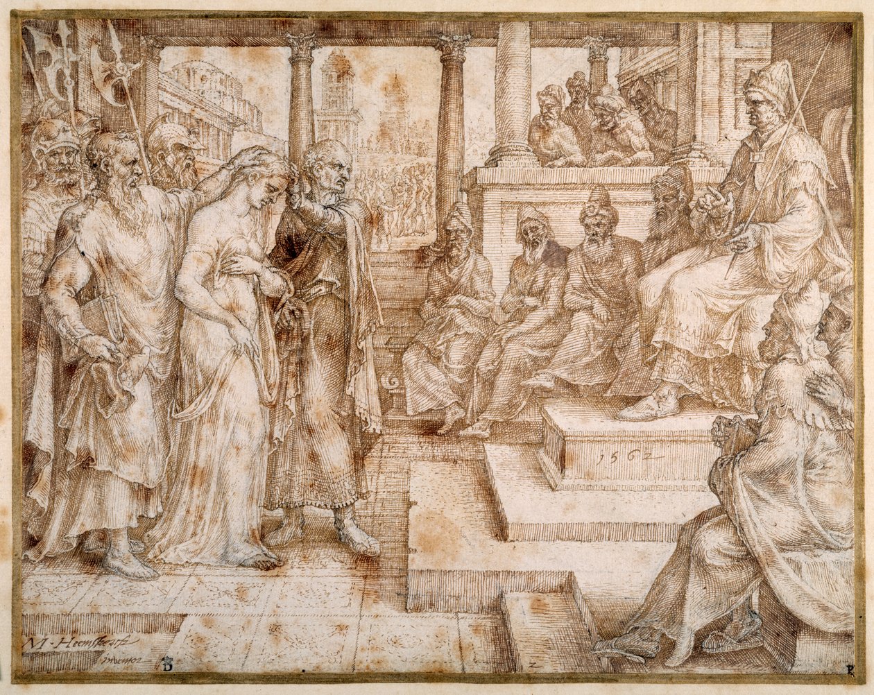 Susannah anklaget av de eldste av Maerten van Heemskerck