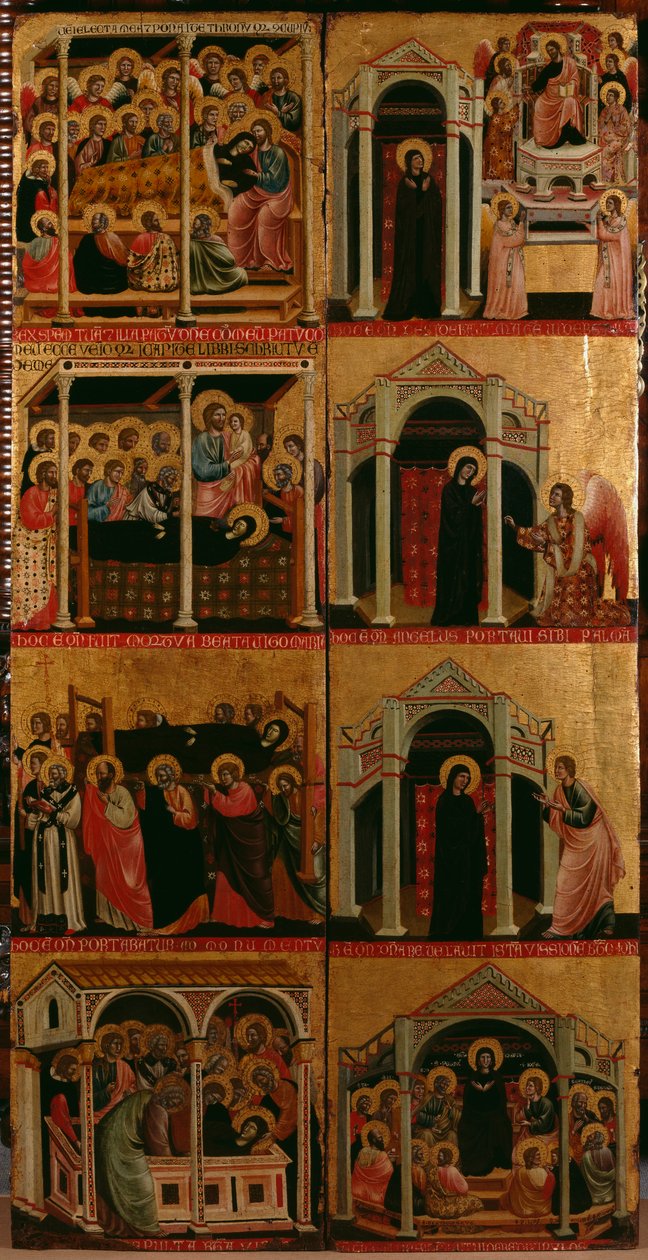 Tryptic of the Virgin, høyre og venstre panel (se også 279476 og 279477) av Maestro di Cesi