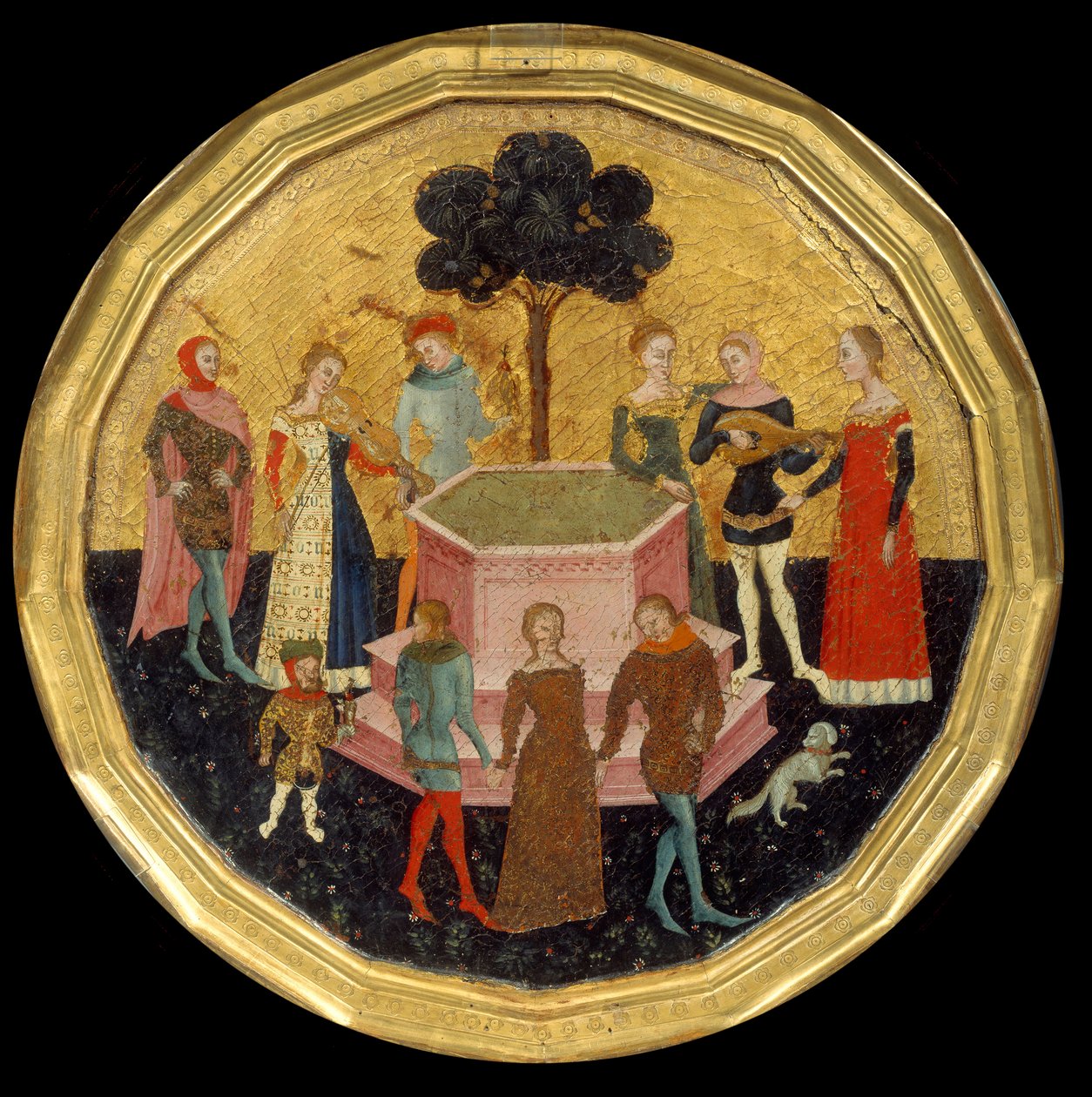 Kjærlighetens hage, ca.1370 av Maestro di Deschi Da Parto