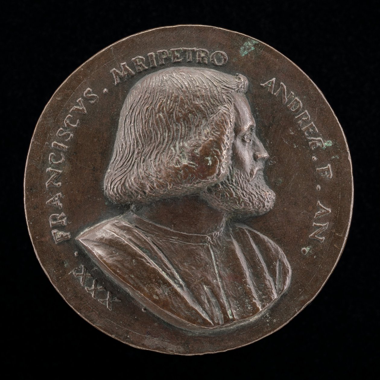 Francesco Malipiero, venetiansk patrisier, bror til Vincenzo [forside], 1523. av Maffeo Olivieri