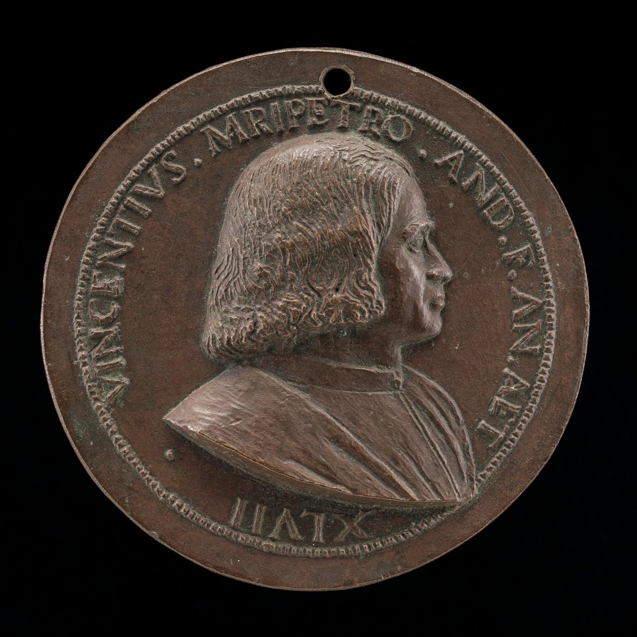 Vincenzo Malipiero, venetiansk patricier, bror til Francesco [forside], 1523. av Maffeo Olivieri