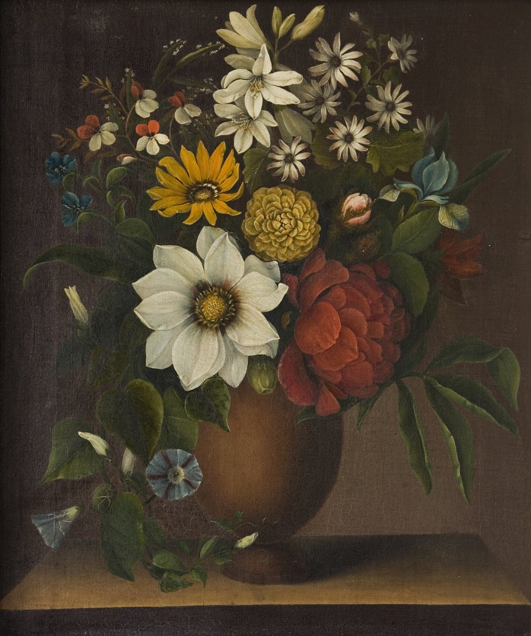 Vase med blomster av Magdalene Margrethe Bärens
