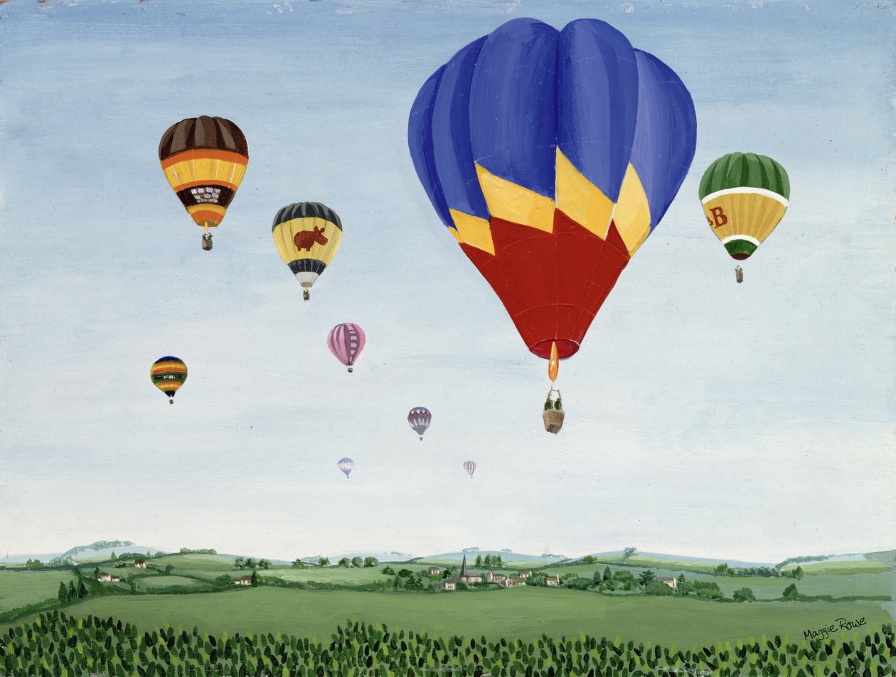 Ballongfart over Cotswolds av Maggie Rowe